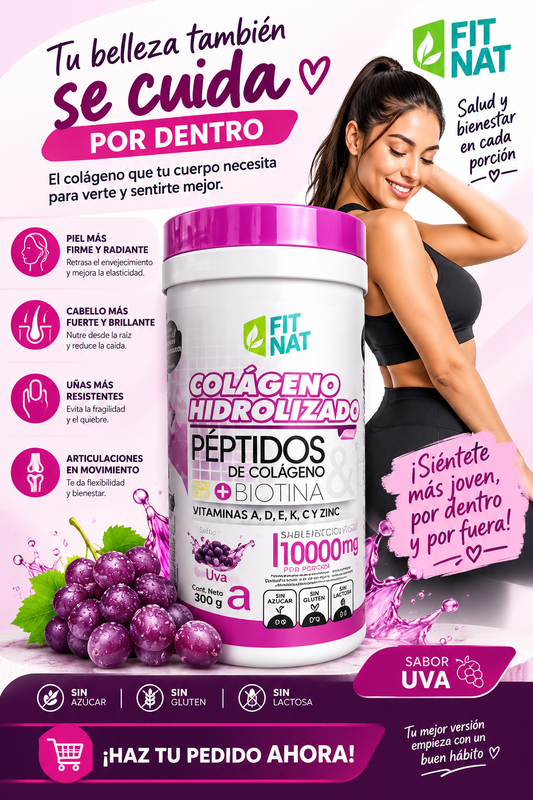 Colágeno Hidrolizado Premium + Péptidos y Vitamina C (Mega Tarro 1.000g / 1 Kilo)